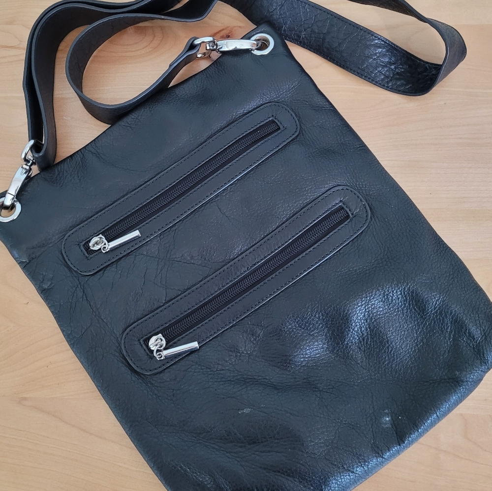 MARGOT | BLK GENUINE LEATHER CROSSBODY BAG